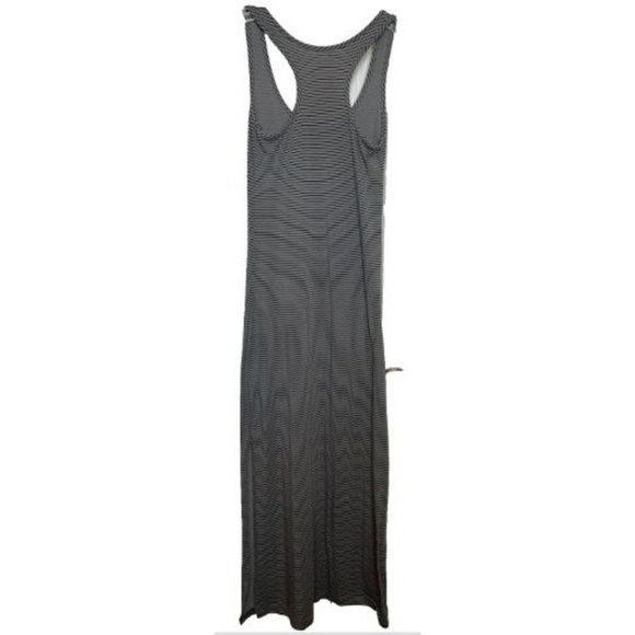 Mossimo Womens Gray and Black Sleeveless Scoop Neck Striped Maxi Dress Size XS - Picture 2 of 8
